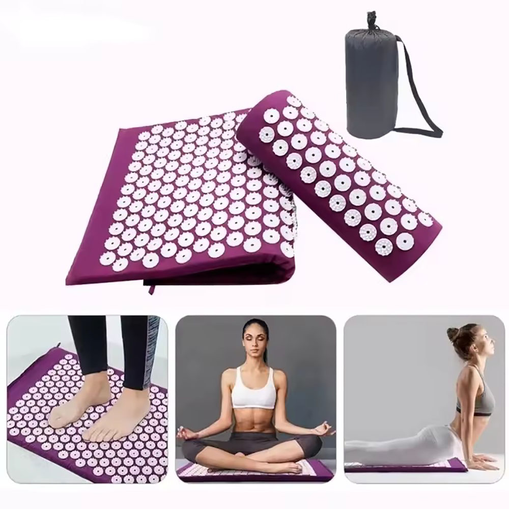 Balance Cushion Disc - Acupressure Mat and Pillow Set for