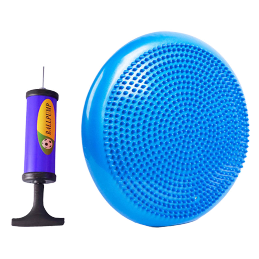 Balance Cushion Disc - Blue Inflated 34Cm Balance Cushion Stability
