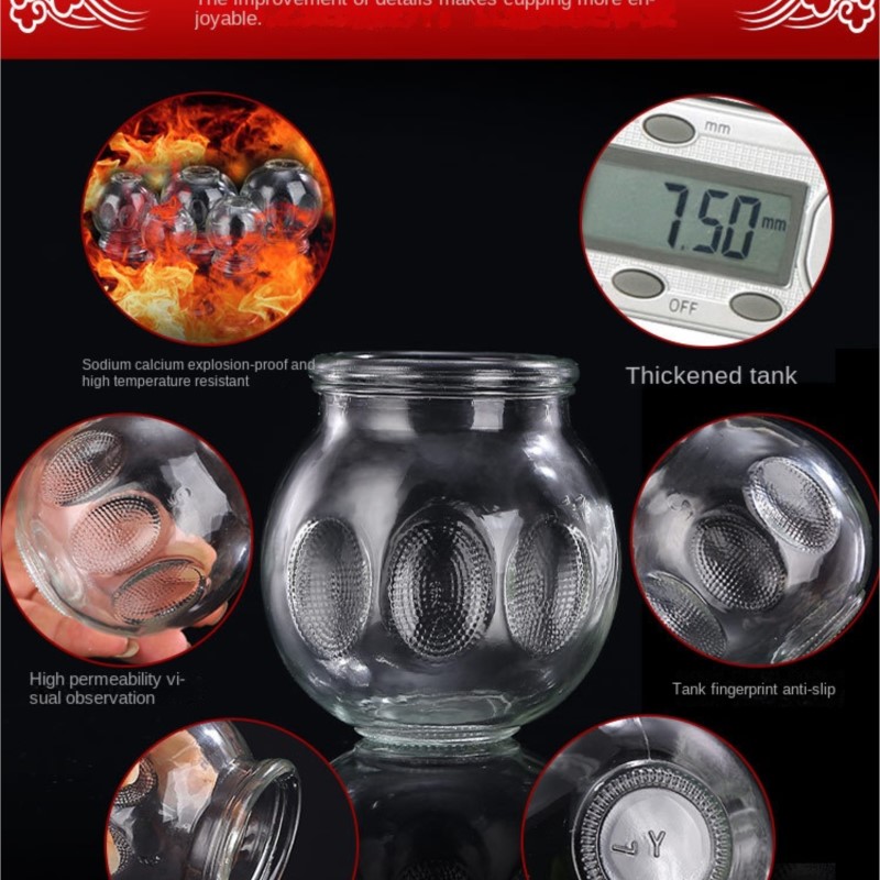 Glass Cupping Therapy Set Fire - Cupping Therapy Set ulasan dan harga