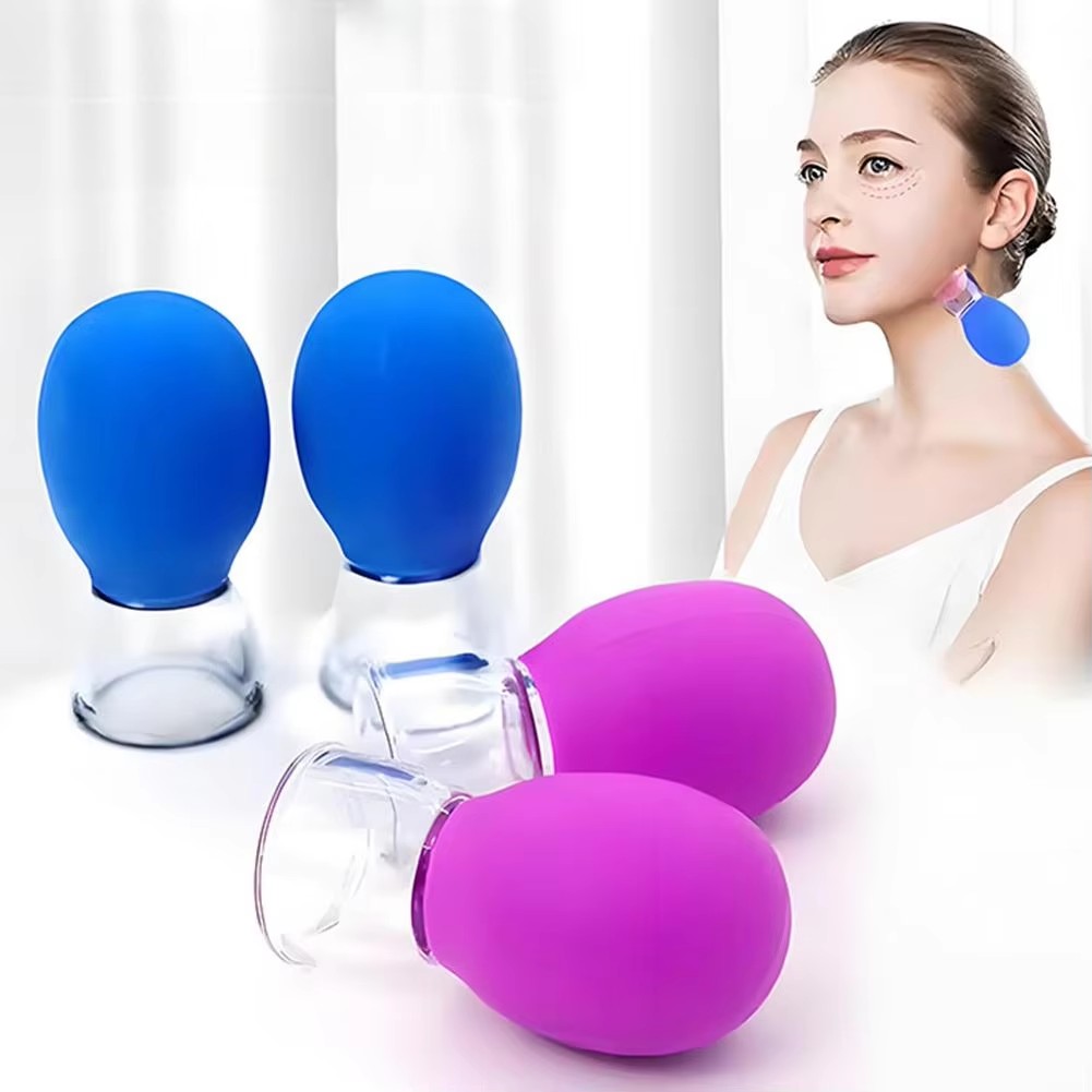2/4 Pieces Facial Cupping Set  - Cupping Therapy Set ulasan dan harga