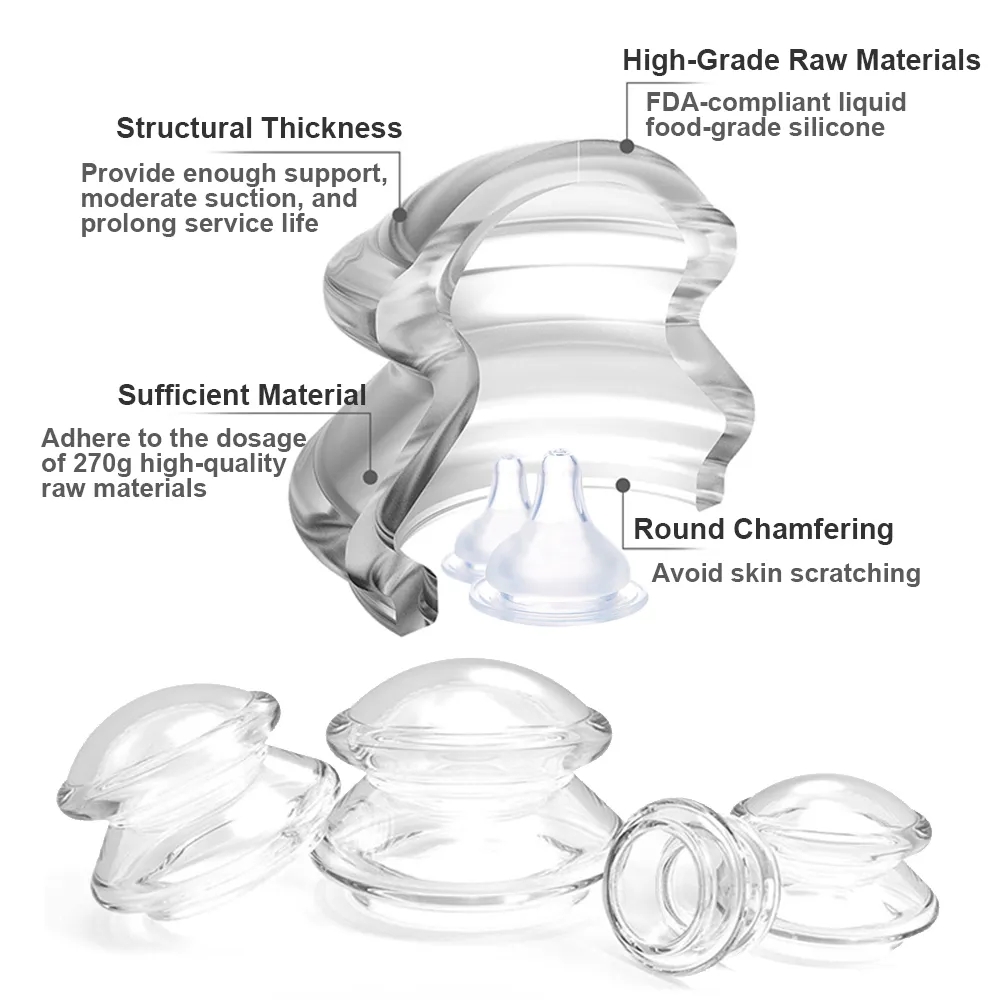 Silicone Massage Body Cups Sli - Cupping Therapy Set ulasan dan harga