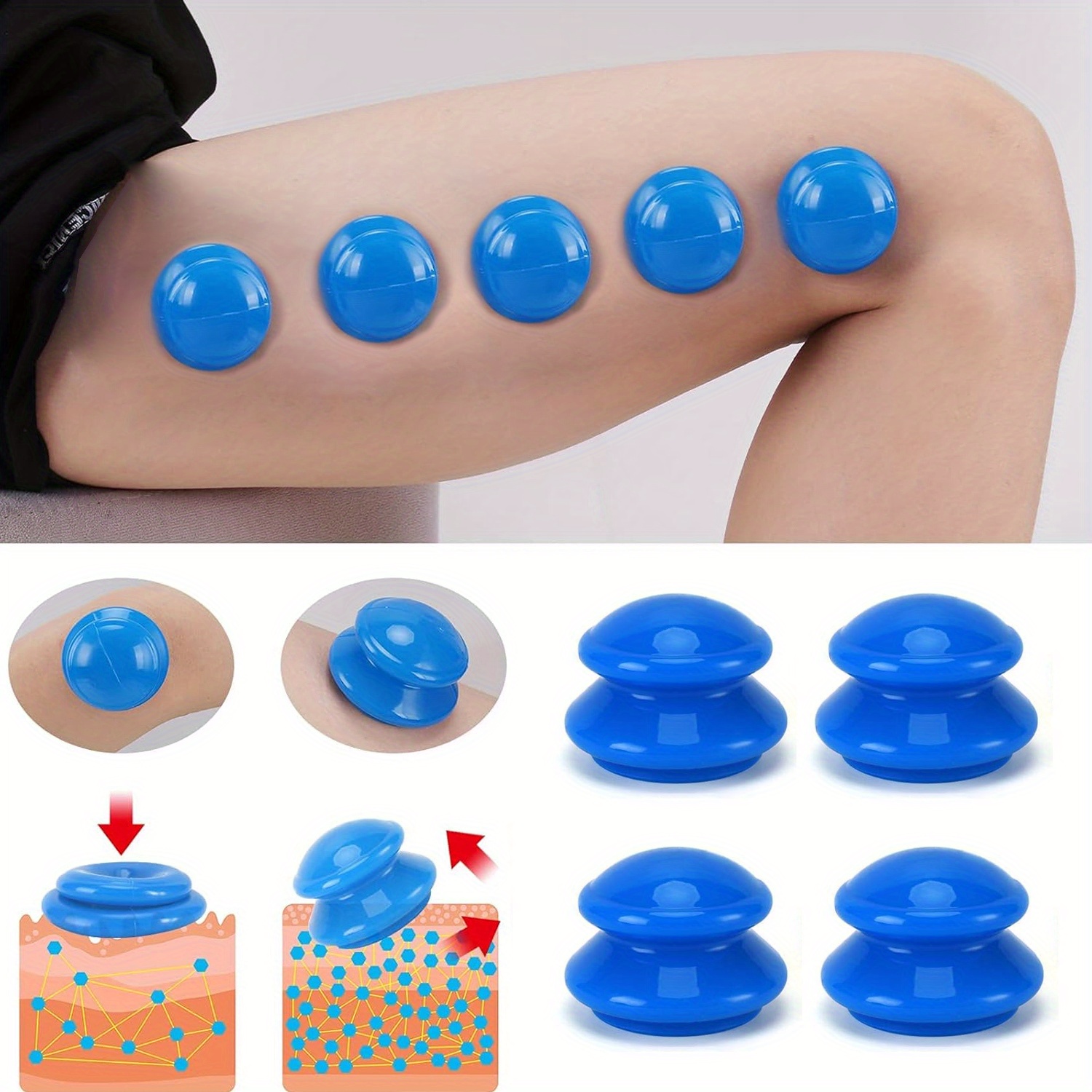 1pcs Silicone Cupping Therapy  - Cupping Therapy Set ulasan dan harga