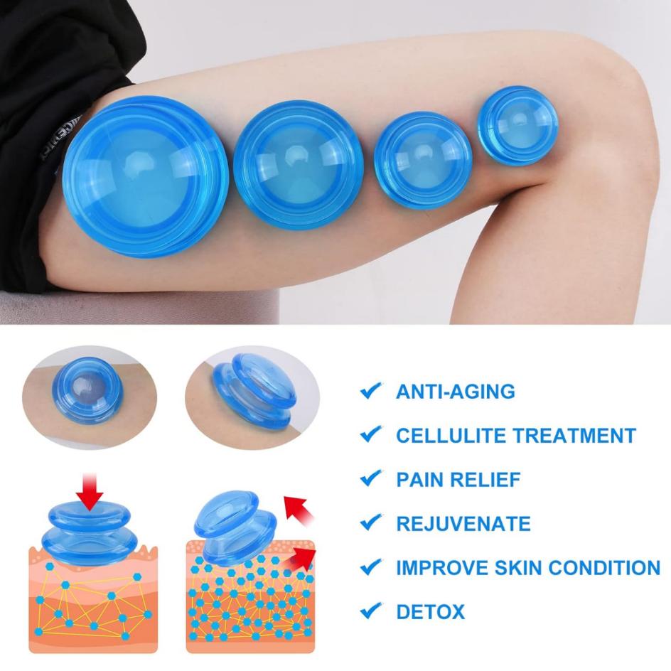 3Pcs Silicone Massage Cupping  - Cupping Therapy Set ulasan dan harga